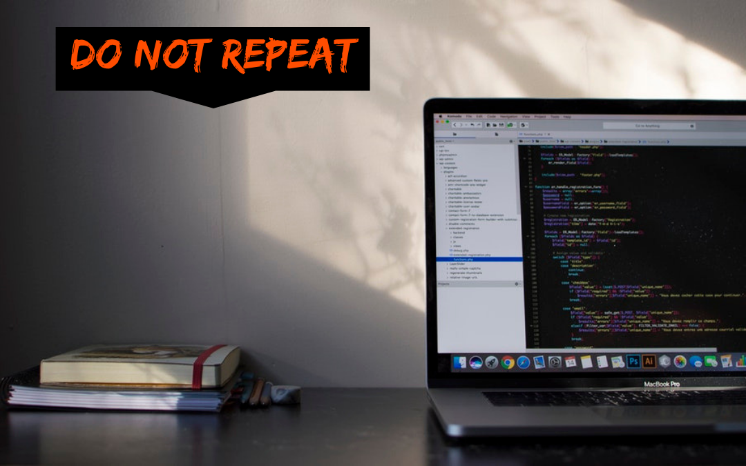 The “Do-not’s” in coding