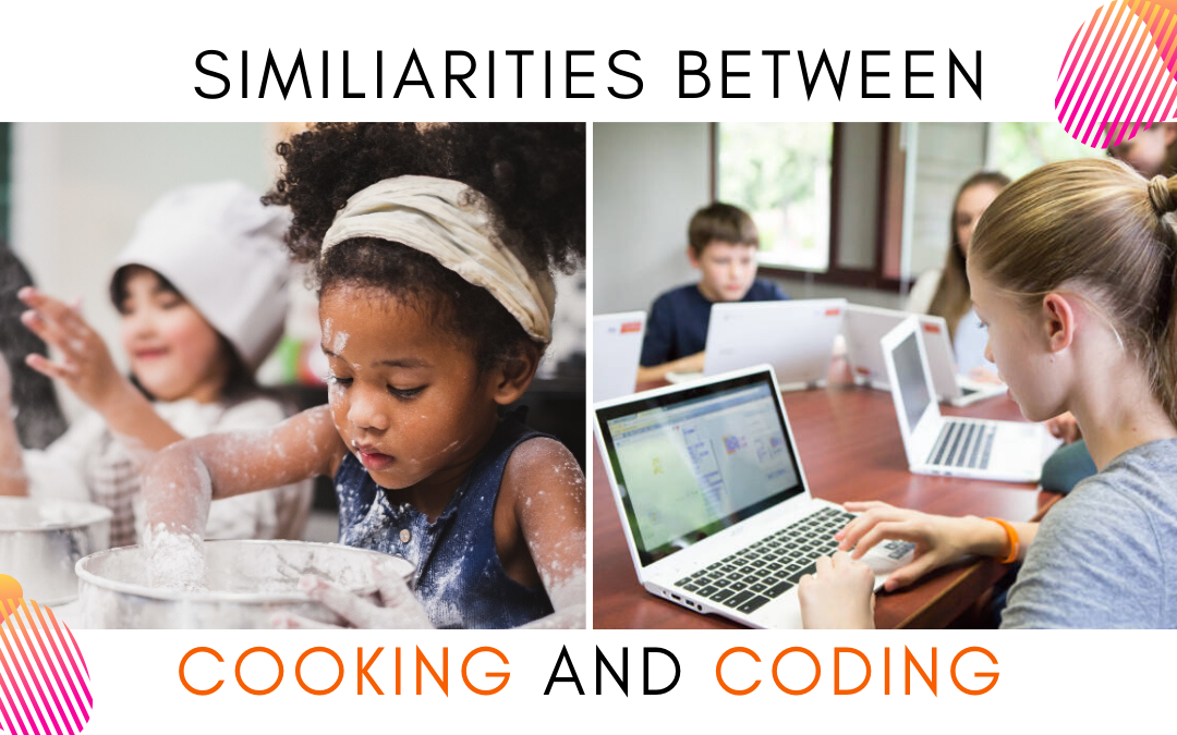 Similarities between cooking and coding.