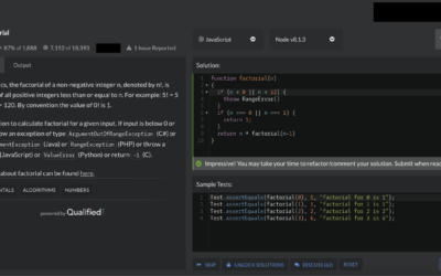 Factorial Kata part 2 – Codewars