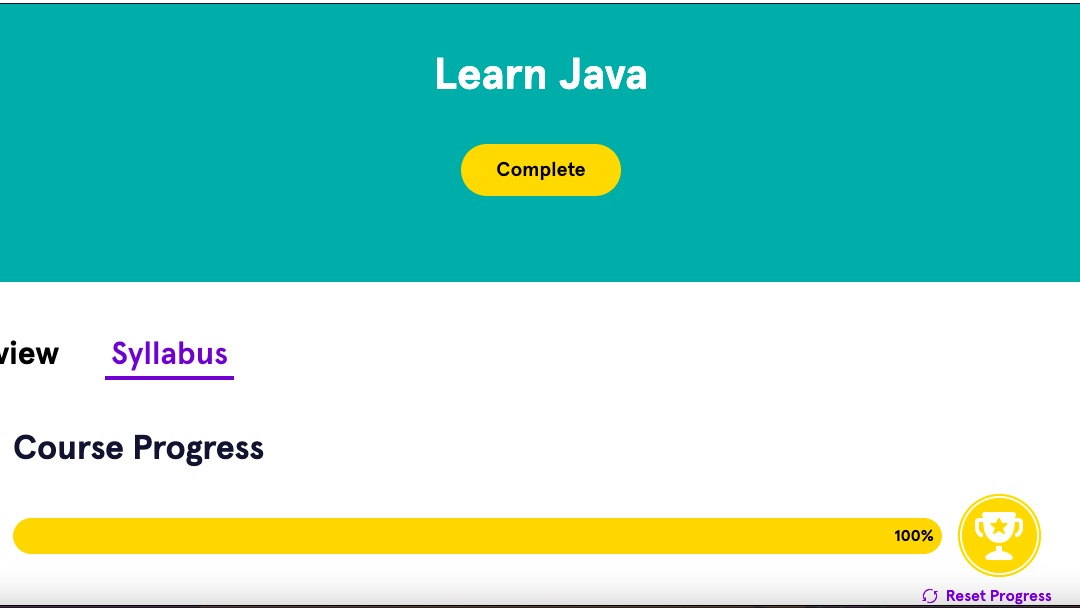 Codecademy – Java