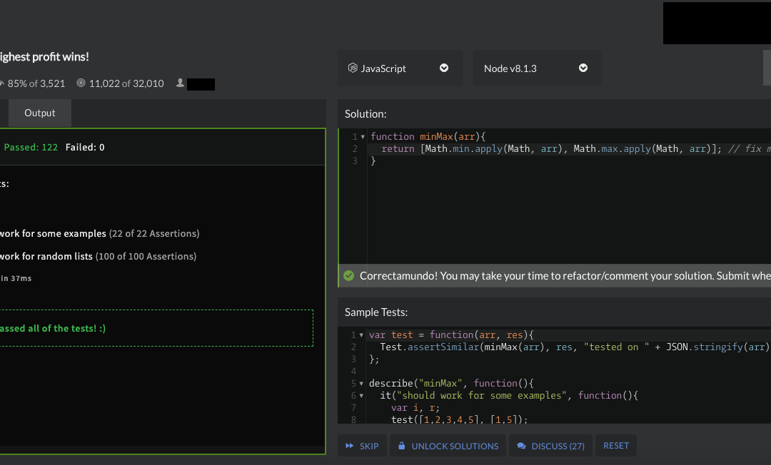 The highest profit wins! – Codewars