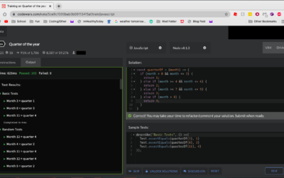 Quarter of the year – Codewars