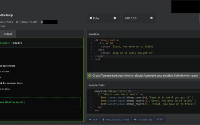 Keep up the hoop – Codewars