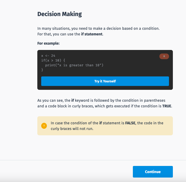 Decision Making – R on Sololearn