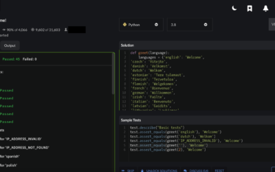 “Welcome!” – Codewars