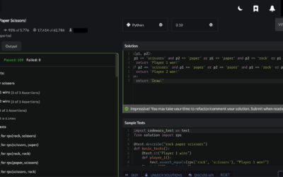 Rock Paper Scissors – Codewars