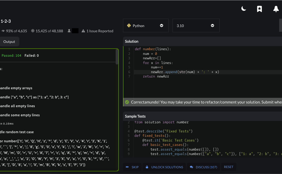 “Testing 1-2-3” – Codewars