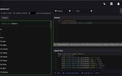 “Is it a palindrome?” – Codewars